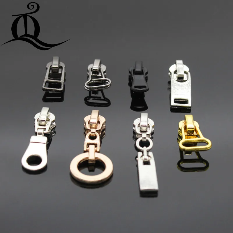 Buy 3 20pcs High quality gold metal copper zipper