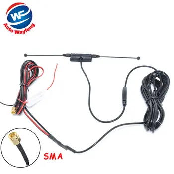 

DVB-T ISDB-T Antenna Car Digital TV Antenna Aerial with a Amplifier Booster SMA connector 5M+Free shipping