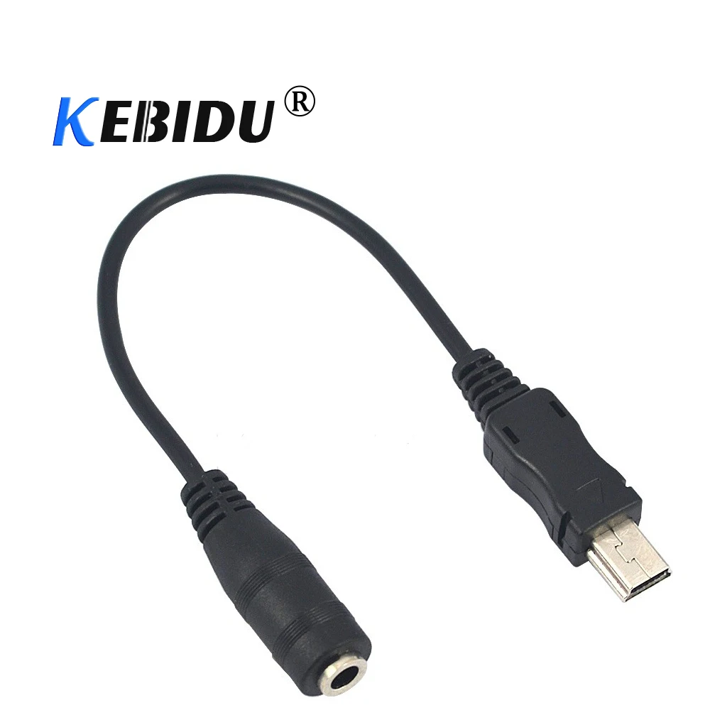 Kebidu Mini Usb Male To Jack Female Audio Cord For Active Clip Mic Microphone Adapter For Gopro Hero + Sports Camera - Pc Hardware Cables & Adapters AliExpress