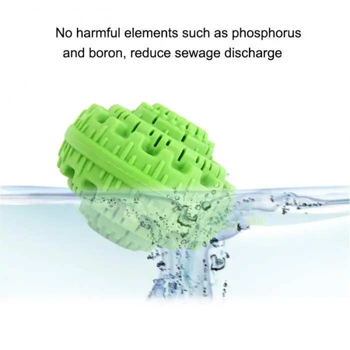 2 Pcs Eco Green Magic Laundry Ball Anion No Detergent Wash Wizard Washing HG99