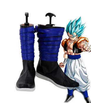 

Dragon Ball Z Gogeta Cosplay Boots Blue Shoes Custom Made Any Size