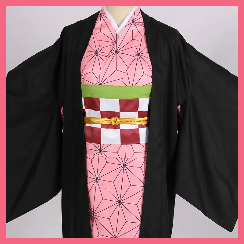 Аниме! Демон убийца Kimetsu без Yaiba камадо Nezuko Косплэй костюм кимоно единый для
