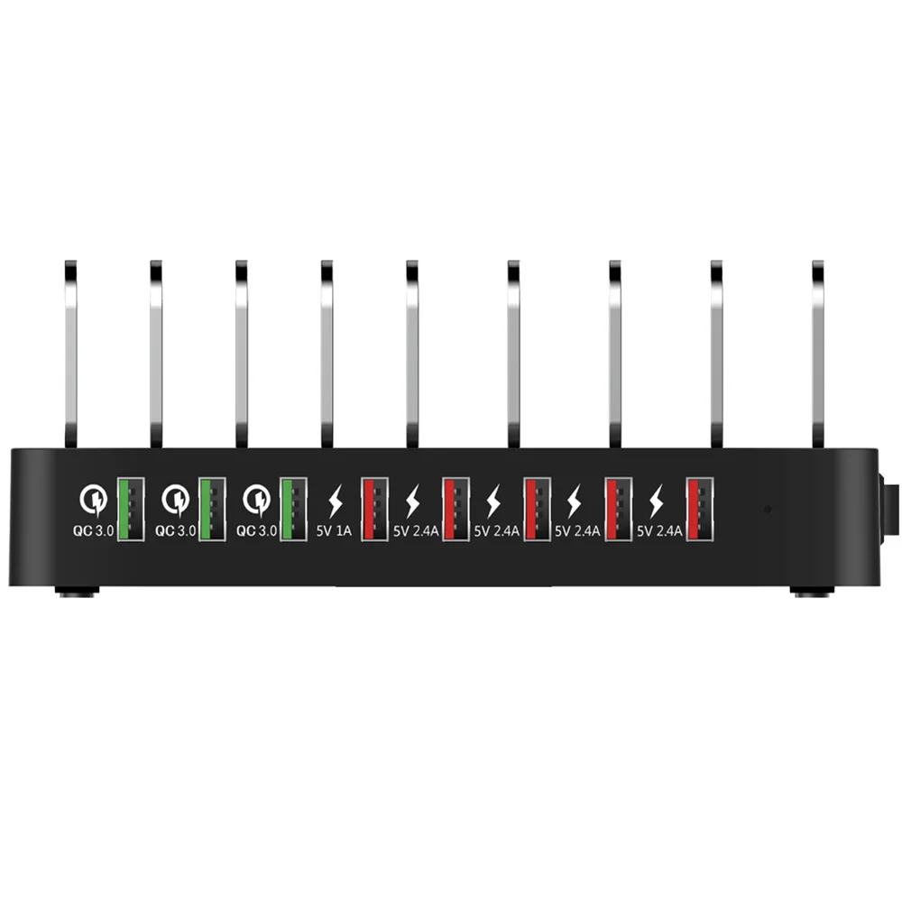  Fast Charger For Iphone Samsung 3 Ports Qc 3.0 Quick Charge Multi Usb Ports Charging Dock Station D