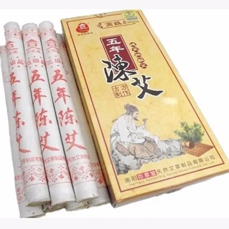 Chinese-Top-grade-Five-Years-Old-Moxa-Roll-pure-stick-moxa-moxibustion-artemisia-20pcs-lot-in (1)