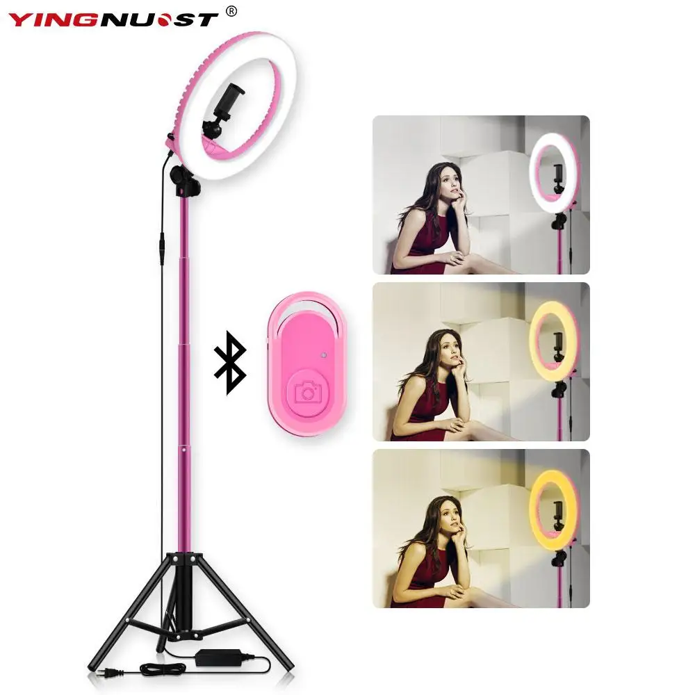  LEDLight 14 Inch Ring Fill Light Kit Dimmable LED Ring Light for Camera Smartphone YouTube Self-Por