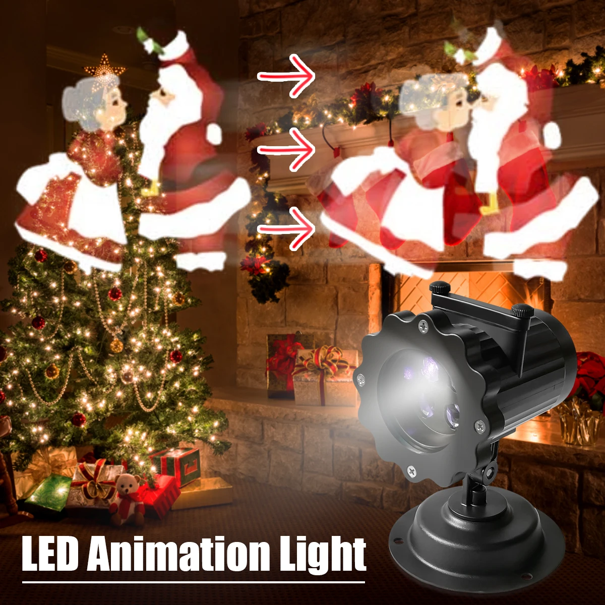 

Projector Lights Bright LED Adjustable Speed Projections Lamp Stage Lamp Christmas Decor Patterns Wedding Stage Party Lights
