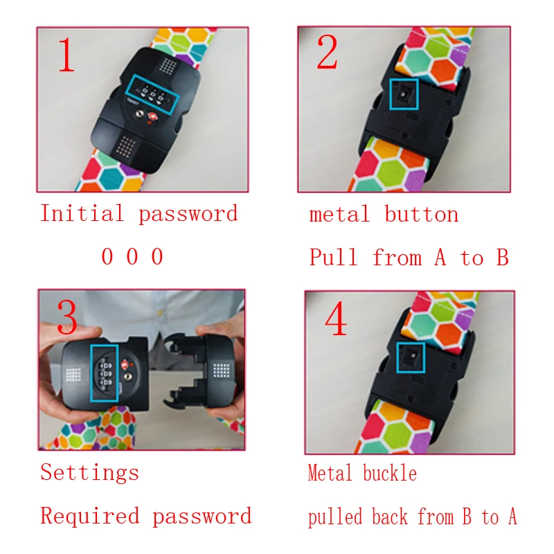 Cena RHXFXTL bagażu trzy cyfry hasło krzyż pas regulowany walizka zespół bezpieczeństwa pakiet liny pasy akcesoria podróżne