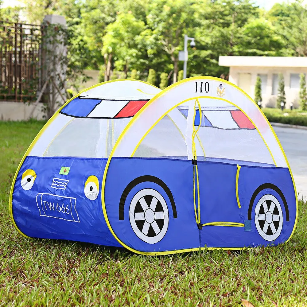Kids Folding Toy Tents Cartoon Car Play Tent Portable Outdoor Indoor Garden Playhouse Soft Tents
