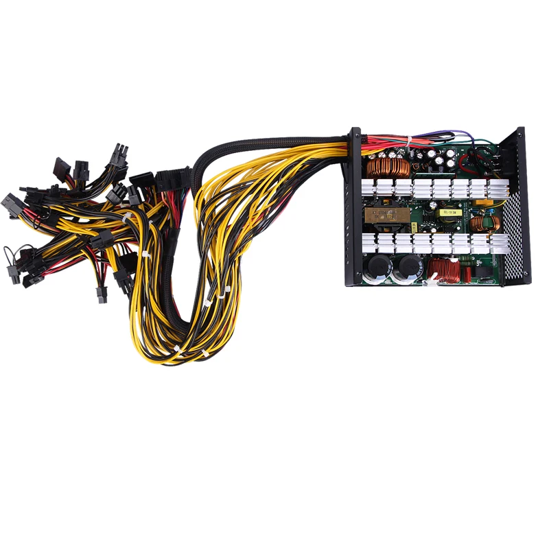 1800 Вт блок питания для ПК 1800 Вт ATX PSU для RX470 RX580 RX570 RX560 ...