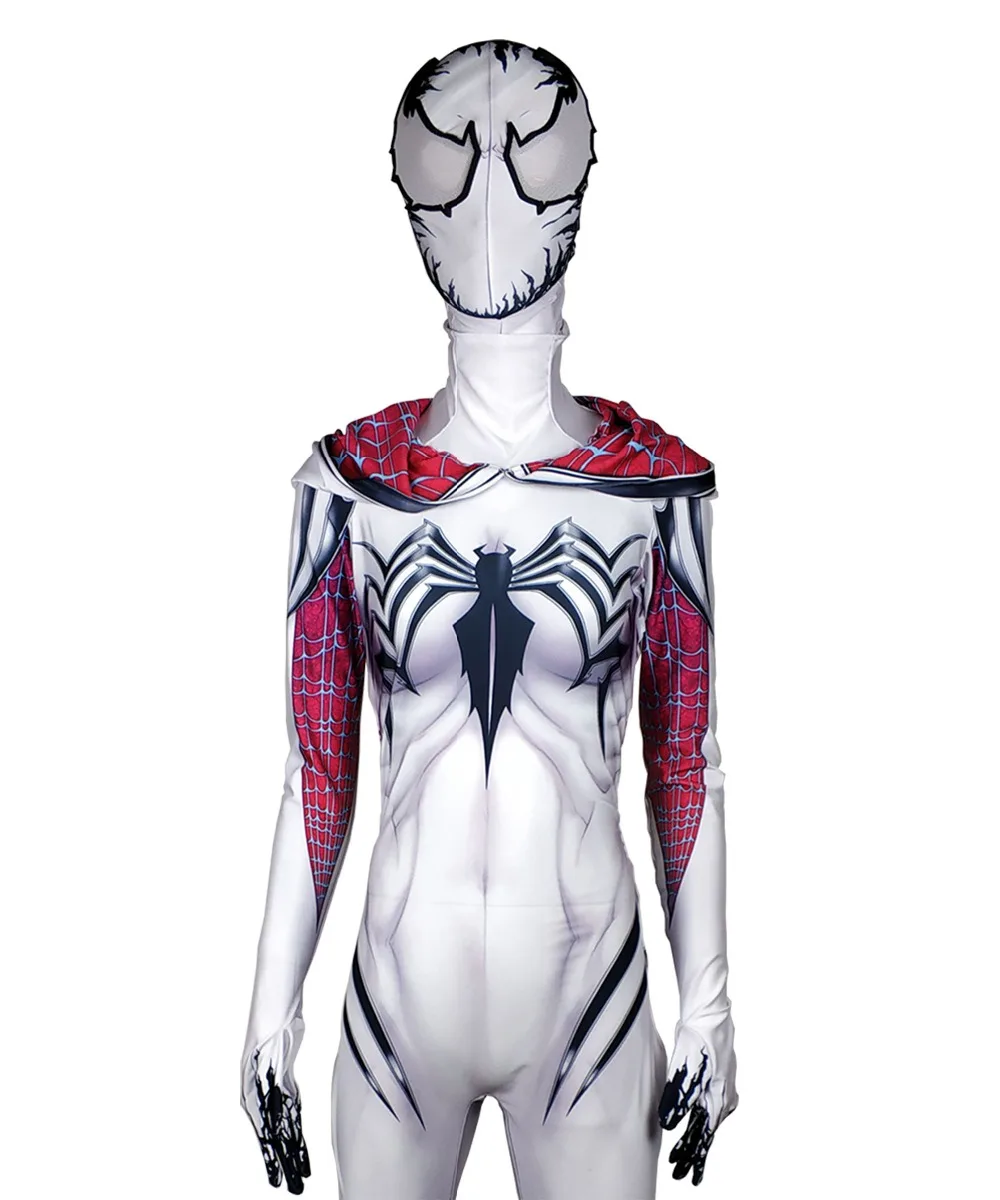 Girls Venom Spider Gwen Stacy Superhero Spandex Zentai Bodysuit Halloween Spiderman Cosplay suit free delivery Girls Venom Spider Gwen Stacy Superhero Spandex Zentai Bodysuit Halloween Spiderman Cosplay suit free delivery