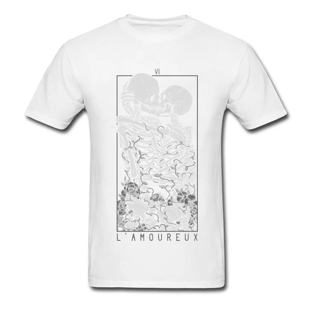 The Lovers Summer Autumn Pure Cotton Crew Neck Tees Short Sleeve Summer Clothing Shirt New Design Design T Shirt The Lovers white