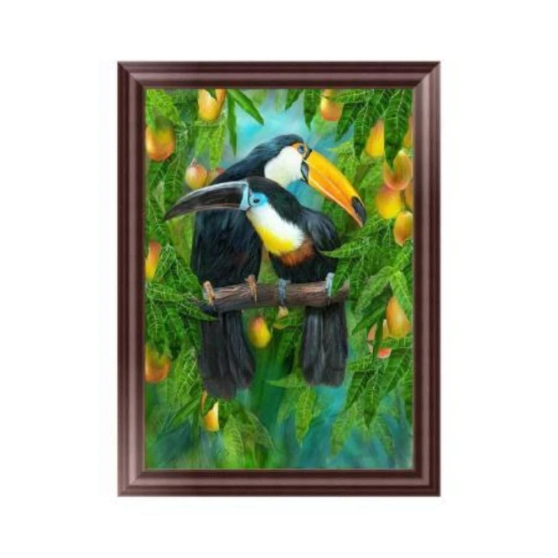 DIY 5D Parrot Diamond Embroidery Painting Cross Stitch Craft Home Decoration 30*40cm | Дом и сад