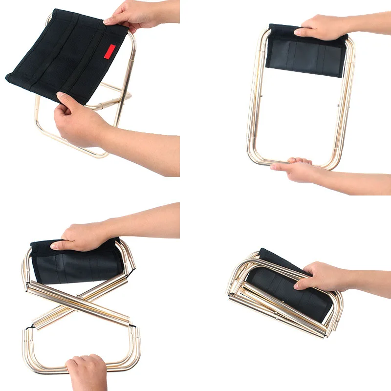 

HOT Portable Folding Chair Seat Aluminum Alloy Outdoor Fishing Camping Picnic Beach Foldable Chairs LSF99