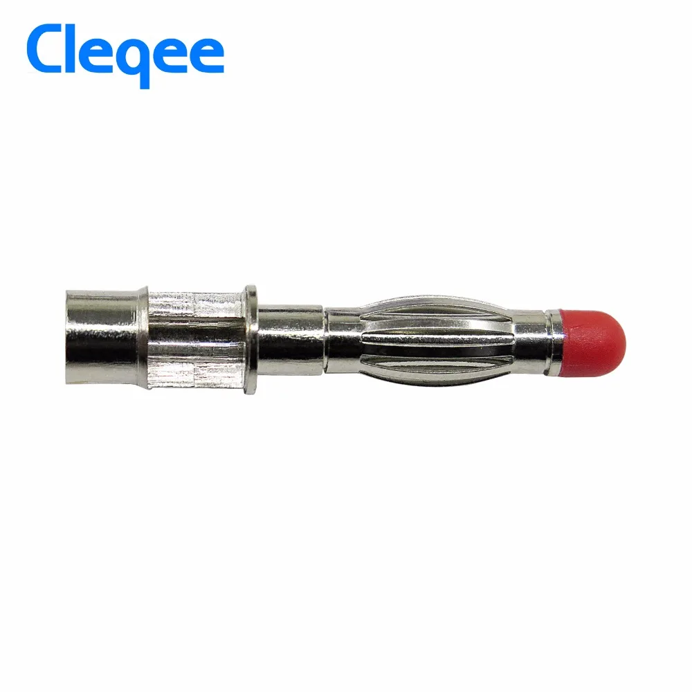 Cleqee P3014 10 шт. Высокое качество безопасности 4 мм окутанный 90 градусов правый угол разъем типа "банан" самостоятельная сборка DIY разъемы