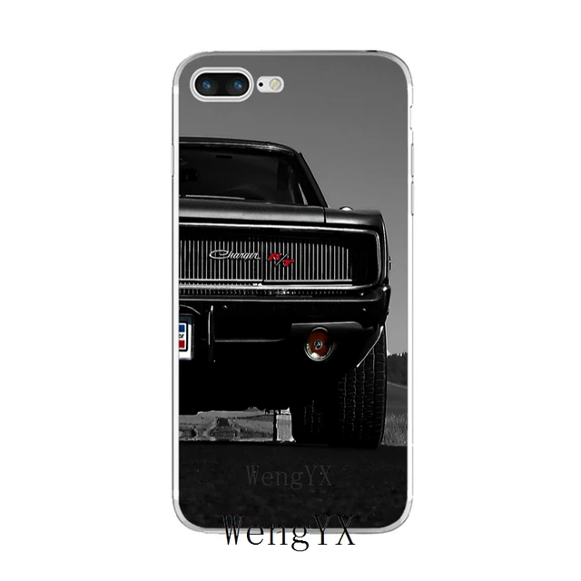 sports racing car Dodge Charger SRT Slim silicone TPU Soft phone case
