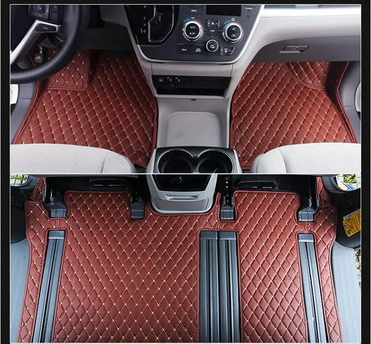 JIOYNG 3D Роскошные слякоть ствол и коврики ног мат для Toyota Sienna 2011 2012 2013 2014 2015 2016 2017 2018