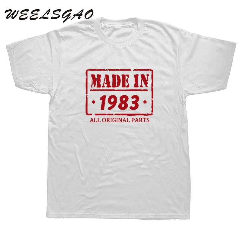 WEELSGAO 33rd Birthday T Shirt Made In 1983 Mens Funny T SHIRT 2018 mens clothing WEELSGAO 33rd Birthday T Shirt Made In 1983 Mens Funny T SHIRT 2018 mens clothing