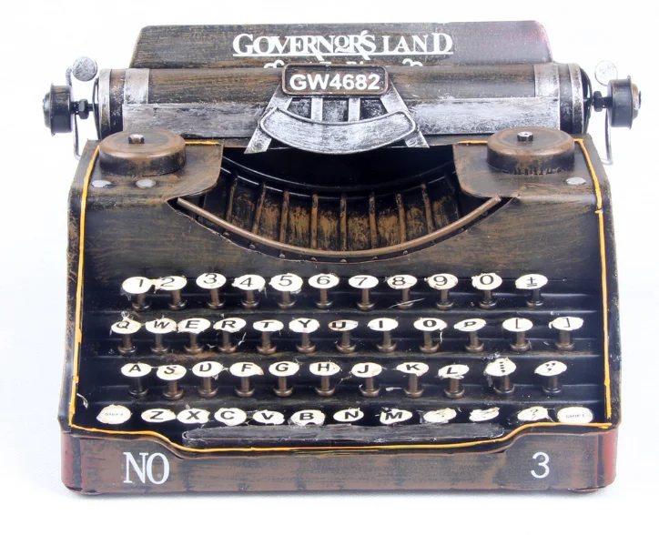 

Iron Antique Imitation Typewriter In Films Creative Home Craft Ornaments High Quality Cool Decoration For Coffee Shop Bar L241