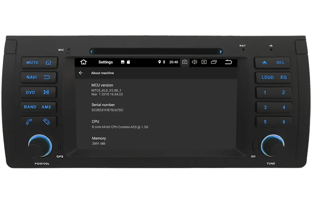 Best 7" Octa Core 4G WIFI Android 8.1 4GB RAM 64GB ROM RDS BT Car DVD Multimedia Player Stereo Radio Head Unit For BMW M5 X5 E53 E39 4