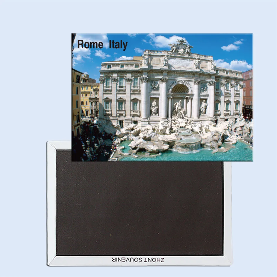 

Travel Refrigerator Magnets 78*54mm,Trevi Fountain, Rome, Italy Travel Rigid Fridge Magnets 24966