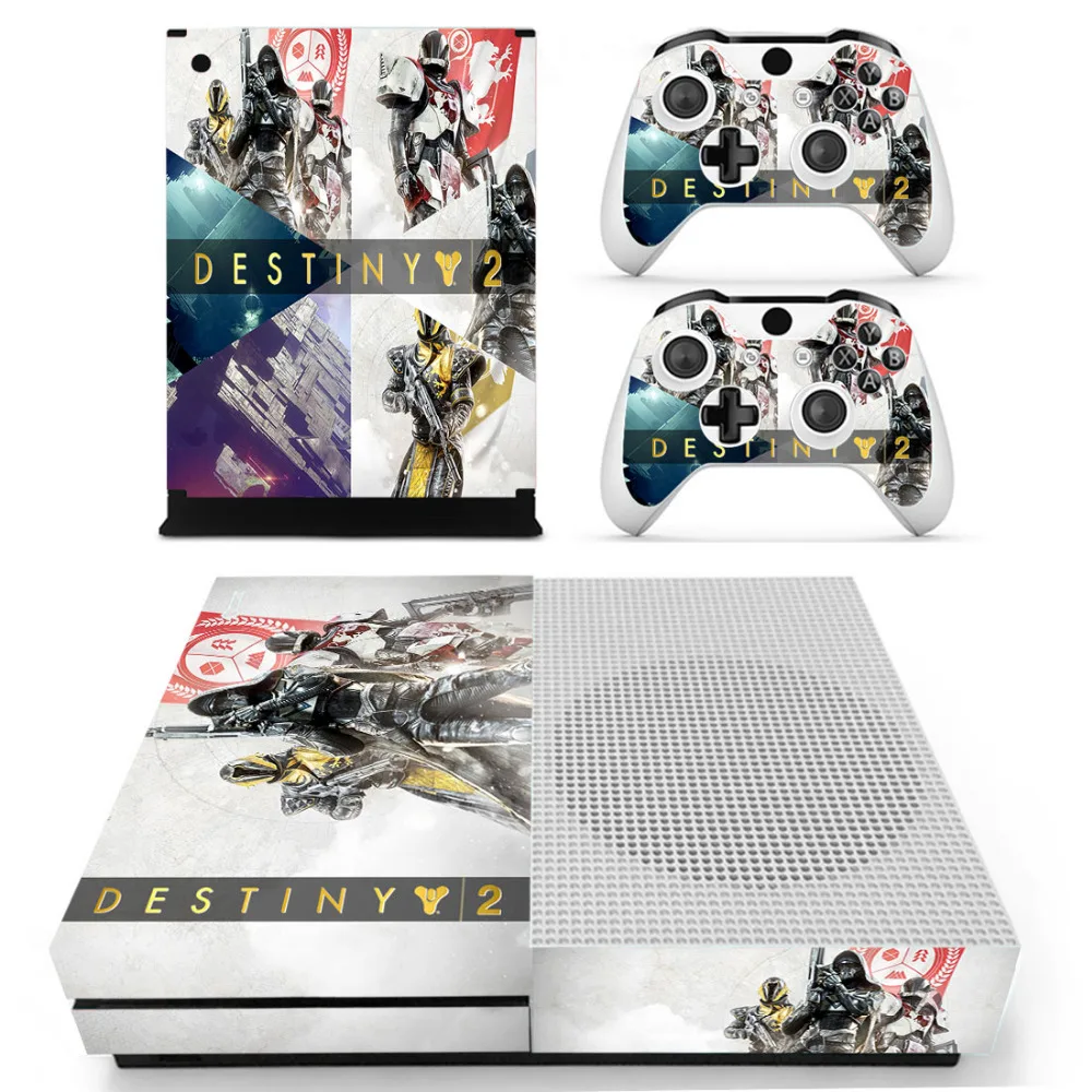 Игра Destiny 2 наклейка на кожу для microsoft Xbox One S консоль и 2 контроллера для Xbox One S Наклейка на кожу