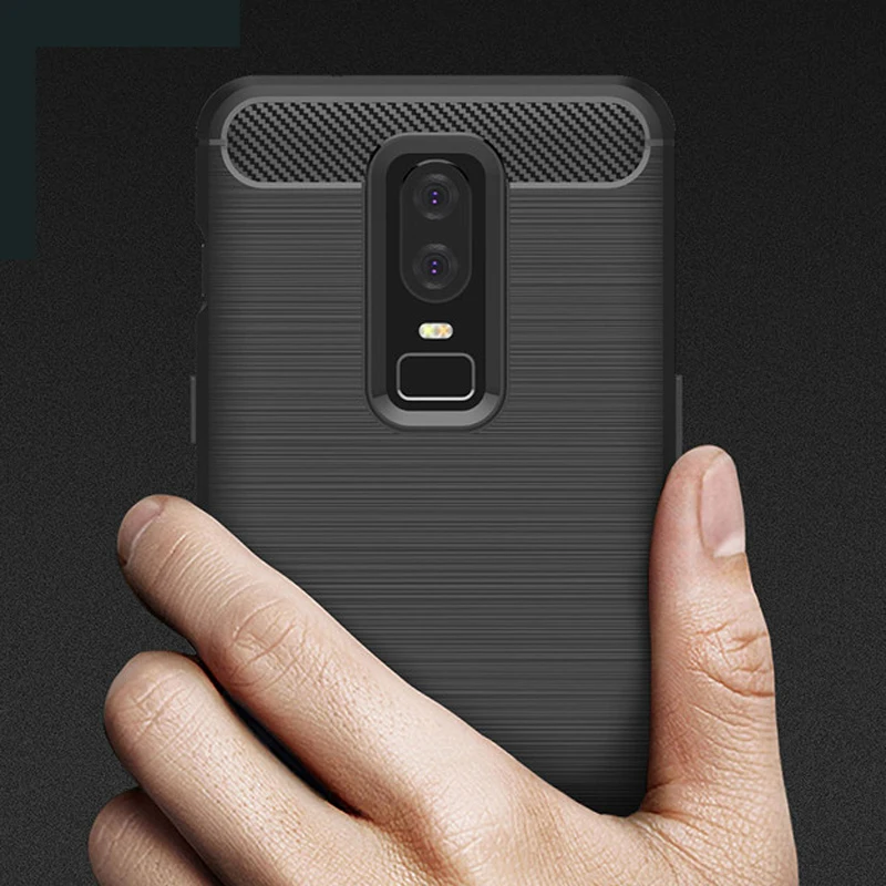 

Fitted Cases For OnePlus 6 One Plus 6T New Anti-knock Soft Silicone TPU Back Cover Mobile Phone Case