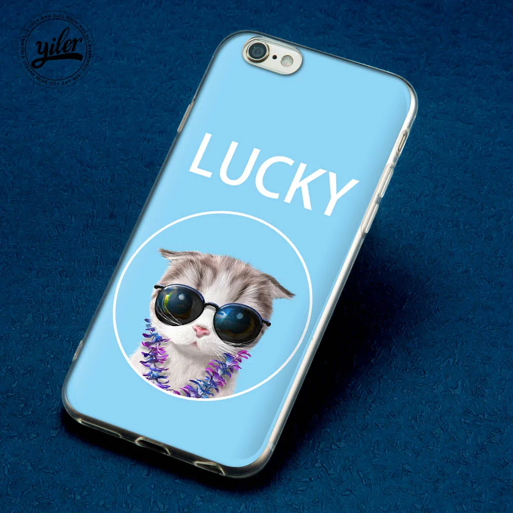 Модный чехол Lucky Dog Pink Cat Coque чехол для iPhone 7 для iPhone XS Max чехол для iPhone 6 S Чехол 7 plus 5 5S SE 8 6 7 X чехлы - Цвет: 07