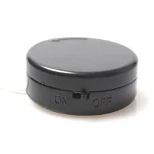 2x3V CR2032 Coin Cell Button Battery Holder Case Black Wire Lead With ON/OFF Switch