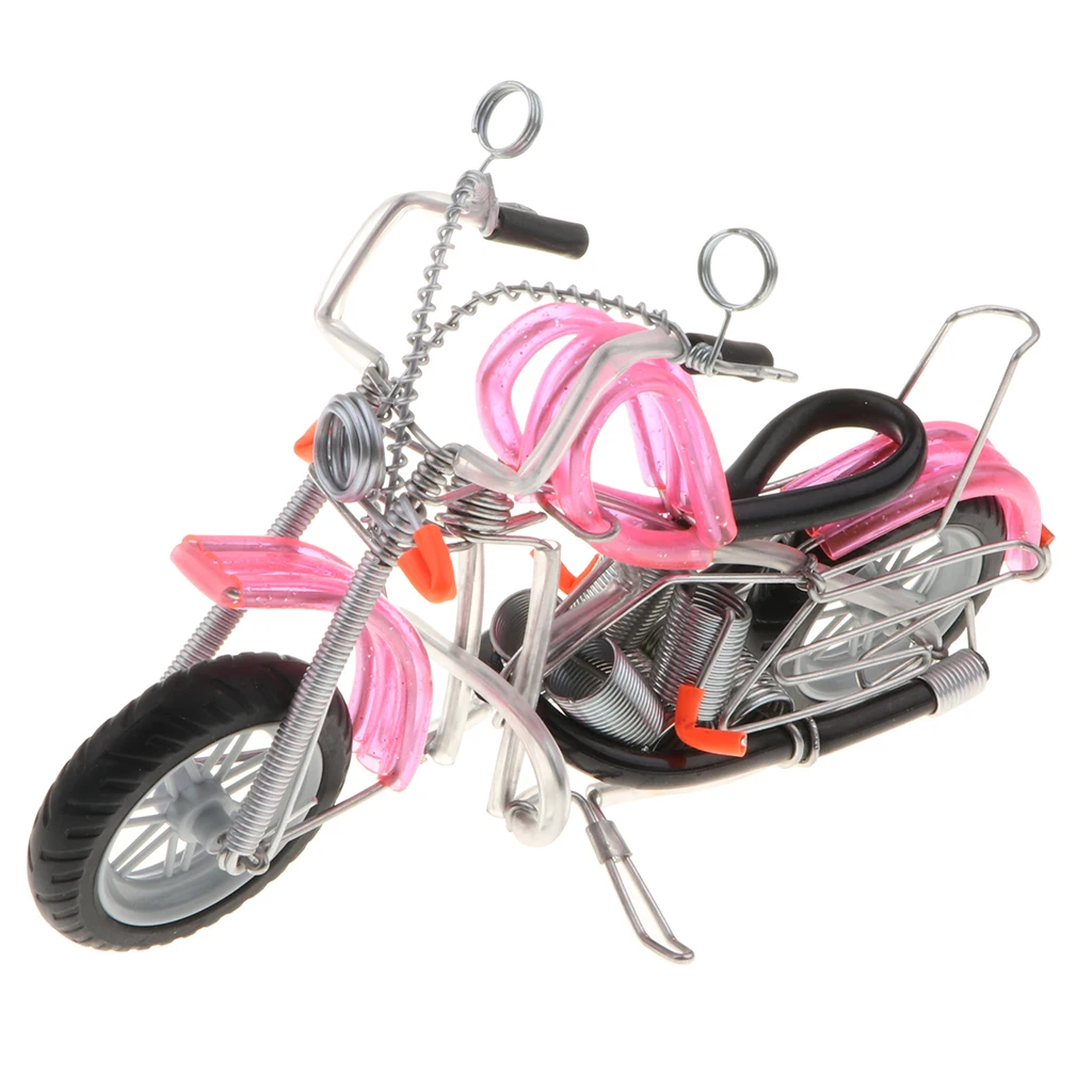 

Metal Motorcycle Model Art Craft Gift for Harley Motorcycle Lovers Pink