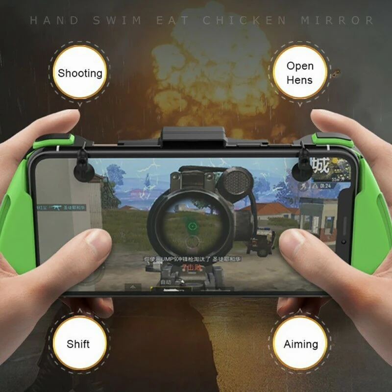 PUBG Mobile Phone Game Controller Joystick Gamepad for Android IOS iPAD Stretchable Adjustable Ligh