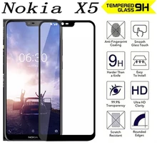 2.5D 9 H completo Premium de Vidro Temperado Para Nokia X5 5.86