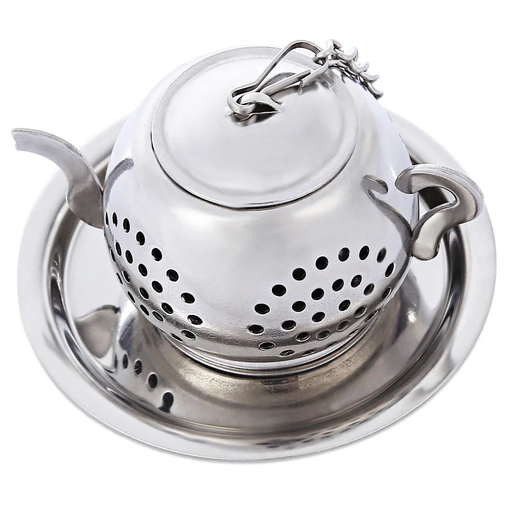 Creative kettle shaped mesh tea strainer stainless steel tea infuser