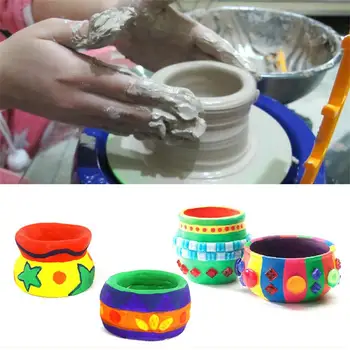 

Arts Craft Discovery Kids Motorized Ceramic Pottery Wheel DIY Pottery Toy(without clay)