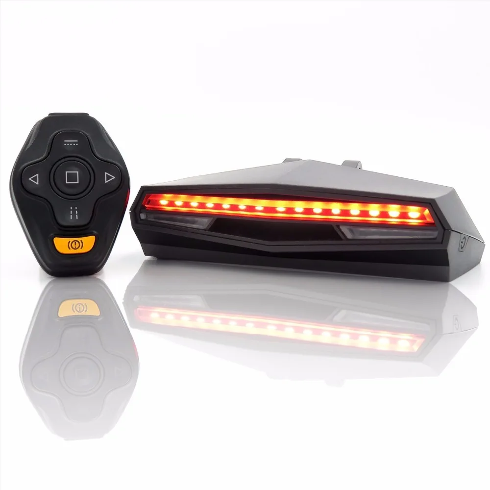 

Bicycle Tail Light luz trasera bicicleta Intelligent Remote Control Turn Signal Light Bicycle Accessories MTB Bike Taillight