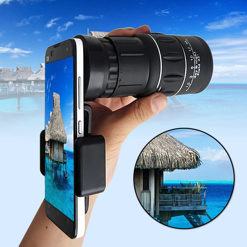 

Smartphones Universal 18x telescope zoom mobile phone lens telephoto For iPhone X 8 6 Plus xiaomi redmi huawei p20 clips lenses