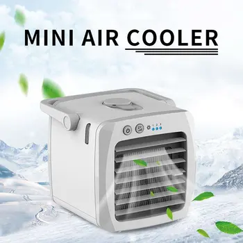 

Mini Portable Air Conditioner Fan Desk USB Air Fan Cooler Arctic Cooling Humidifier Mute Silent Personal Space For Office Home