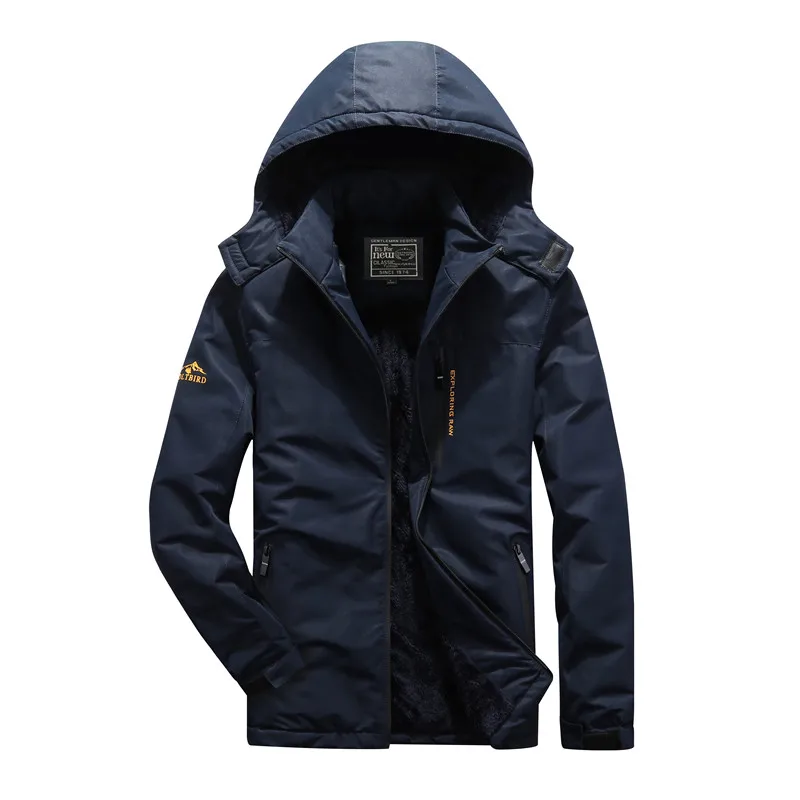 

2019 Autumn & Winter men's jackets thicken windproof fleece jacket coat for men outerwear trench coat men's windbreakers 4XL