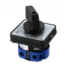 1pc Universal Rotary Selector Cam Changeover Switch 3 Position AC 500V 20A On-Off-On Changeover Switches With Screws Mayitr 1pcs ui 660v ith 160a on off on 3 position rotary cam changeover switch
