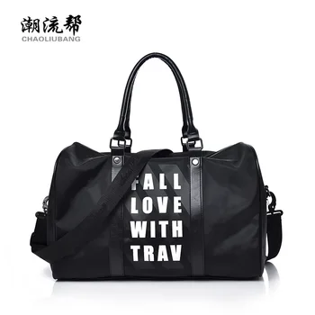 

Cross - border portable travel bags for women short-distance luggage men Korean version large capacity waterproof fitness bag
