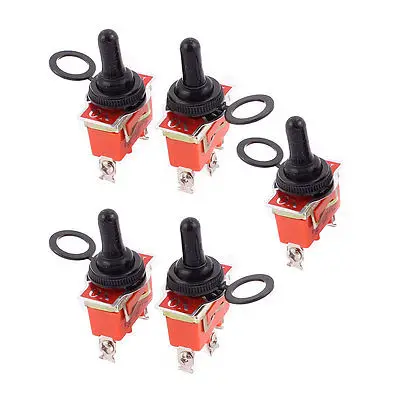 uxcell 4PDT Lacthing Rocker Toggle Switch Heavy-Duty 15A 250V 12P ON//Off//ON Metal Bat 2pcs