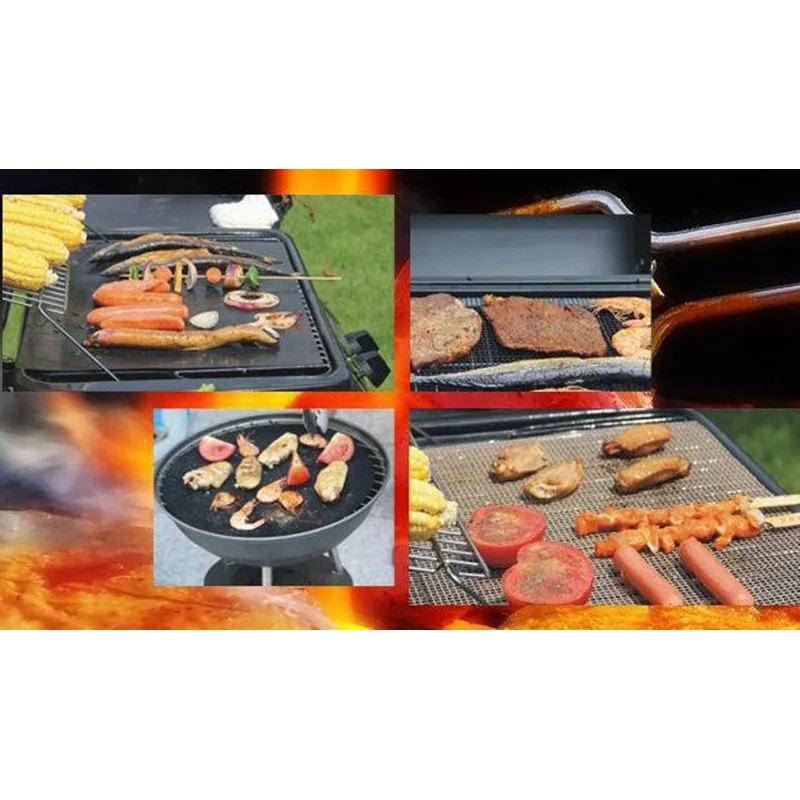 Outdoor Barbecue Grill Mat Barbecue Baking Liners Reusable Teflon Cooking Sheets 40 * 30cm Cooking Tool High Temperature Outdoor Barbecue Grill Mat Barbecue Baking Liners Reusable Teflon Cooking Sheets 40 * 30cm Cooking Tool High Temperature