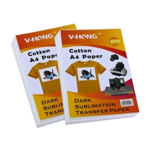 Может быть перенесена A4 размер тепло переводная сублимационная бумага на футболка из чистого хлопка с принтом