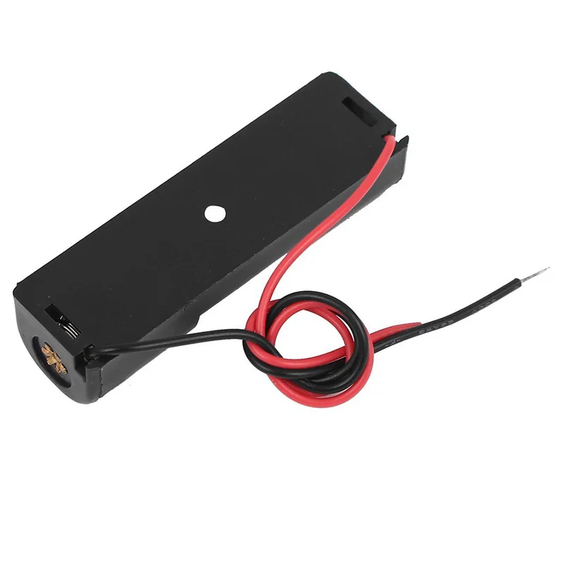 

1 Pcs Single Side 1 x 1.5V AA Battery Open Holder Storage Case Box Wire Leads 15cm Long