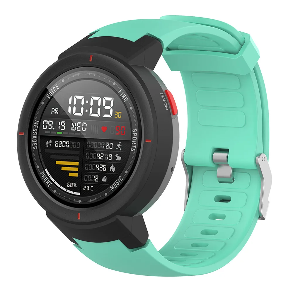 Силиконовый ремешок для часов Xiaomi Huami 3 Amazfit verge ремешок для часов сменный ремешок для AMAZFIT VERGE3 браслет на запястье ремешки - Цвет: Teal