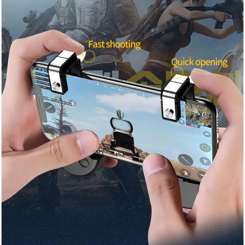  for PUBG 1Pair Mobile Shooter Controller Gamepad For Pubg Fire Button Aim Key L1R1 Trigger Joystick