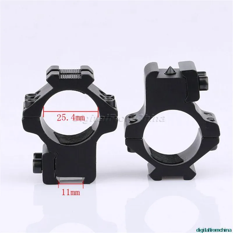 

High Quality Aluminum 2pcs 25.4mm 1" Low Profile Scope Mount Rings with 11mm Dovetail Rail Mount and 20mm Top Rail