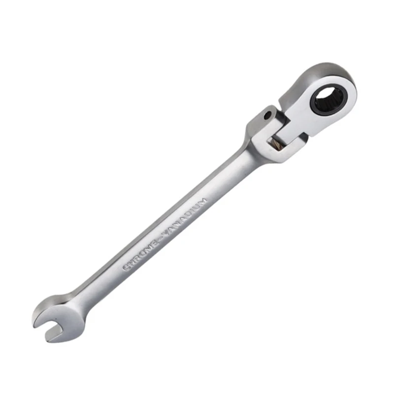 

Useful 1PC Flexible Head Ratchet Metric Spanner Open End And Ring Wrenches Tool 19mm