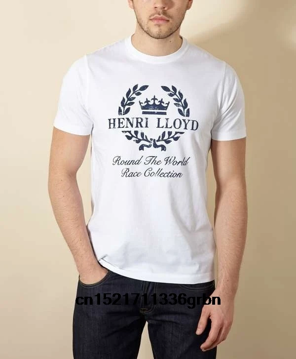 Men T Shirt Henri Lloyd S Casual Cotton T-shirt Novelty - T-shirts - AliExpress