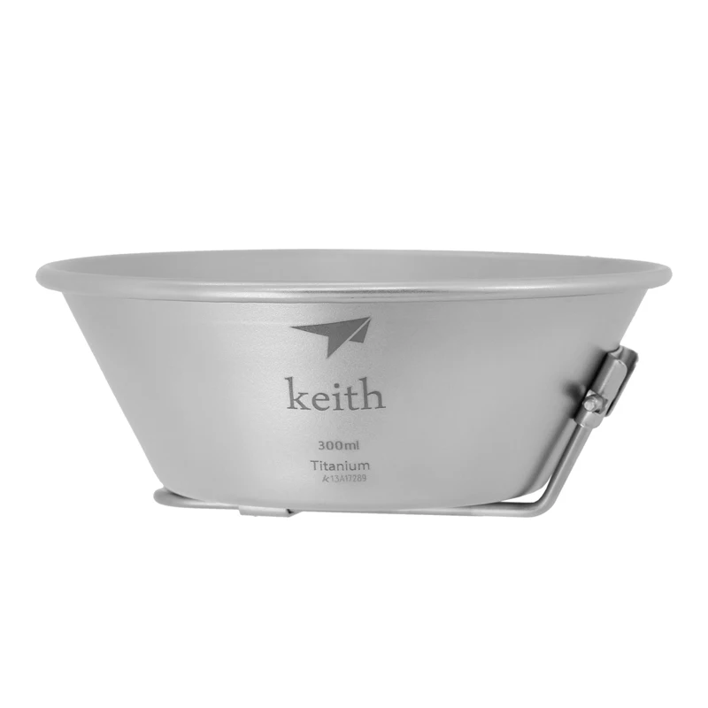 Keith Titanium tazón camping tazón 300 ml 47g Ti5320