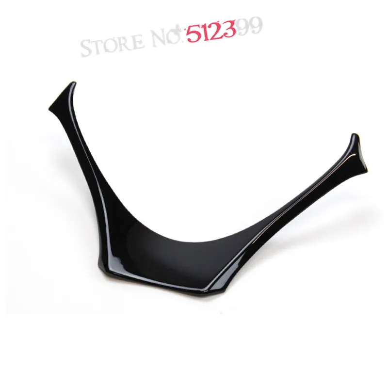 

Accessories! 1pcs ABS Plastic Black Car Steering Wheel Decorative Cover Trim For Toyota C-HR CHR 2016 2017 2018 Car Styling